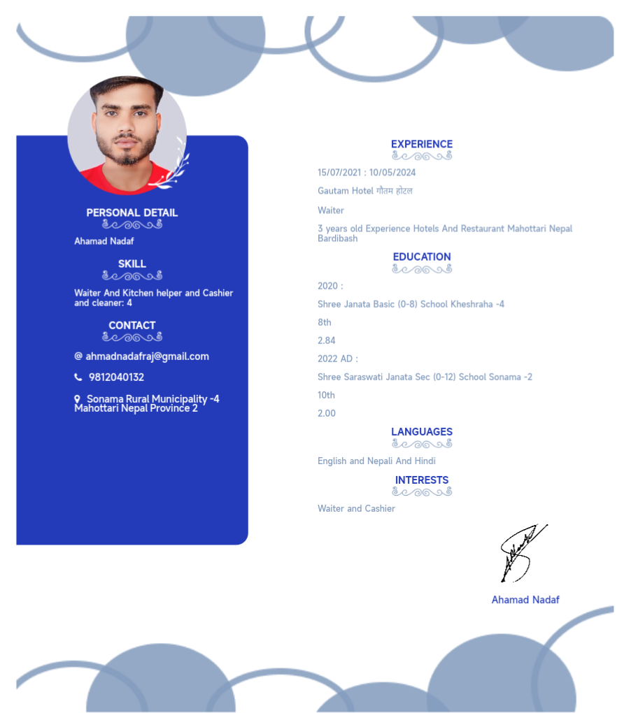 AHAMAD NADAF